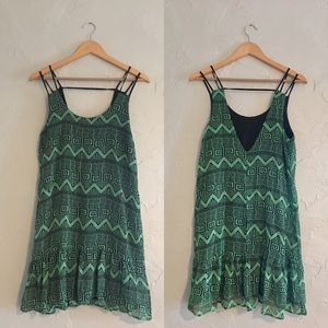 Francesca's · Scoop-Back Geometric Print Sundress